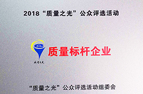 皖南電機：2018質量之光評選活動“質量標桿企業(yè)”